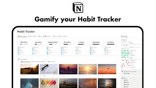 How to Gamify Your Habit Tracker in Notion [upl. by Baugh]