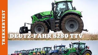 Trekkertest DeutzFahr 8280 TTV [upl. by Rickard]