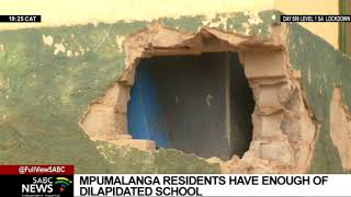 Residents of Bushbuckridge threaten to shut down a local school arguing its dilapidated [upl. by Rey]