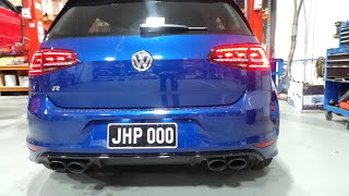 2015 Golf R Mk7  XForce Varex cat back exhaust [upl. by Etnohc]