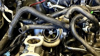 FP Red Stock Location Turbo Install in WRX Hatch  Part 1 20g [upl. by Neerak165]