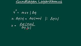 Grundlagen Logarithmus  Logarithmieren [upl. by Chas838]