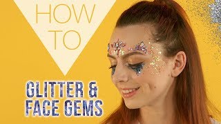 HOW TO  Glitter amp Face Gems  Festival Makeup  Superdrug [upl. by Paulina]