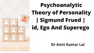 Psychoanalytic Theory of Personality  Sigmund Freud  id Ego and SuperEgo [upl. by Bronk]