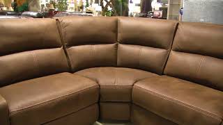 Manwah X5168 Power Reclining Sectional with Power Headrests at Big Sandy Superstore [upl. by Aryamo]