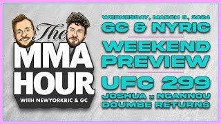 The MMA Hour Preview of UFC 299 Joshua vs Ngannou and More  Mar 6 2024 [upl. by Pappano]