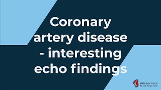 An echo case of coronary artery disease [upl. by Warford547]