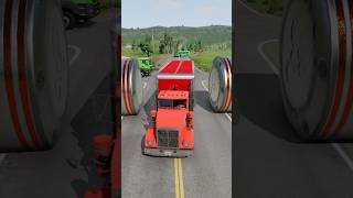 Tasti Cola vs Bollards beamngdrive automobile truck gaming india shortvideo [upl. by Nayllij]