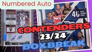 Wemby chase Panini Contenders 2324 box break numbered auto [upl. by Aloysia]