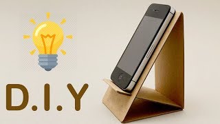 2 DIY Phone Stand  Cardboard Mobile Holder Craft Best Out of Waste Home Decor DIY Hacks [upl. by Weihs725]