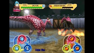 Dinosaur King Arcade Game 恐竜キング  Alpha Irritator VS Alpha Exam Easy [upl. by Vi]