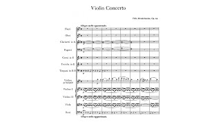 Mendelssohn Violin Concerto in E minor Op 64 with Score [upl. by Naenej]