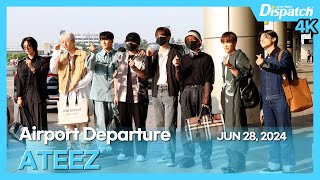 에이티즈 quotMBC 쇼 음악중심 인 재팬 출국quot l ATEEZ quotDeparting for Show Music Core in Japanquot 공항 [upl. by Gilbertine]