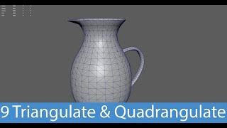 9 Triangulate and Quadrangulate Tools  Maya Tutorials Hindi [upl. by Kistner]