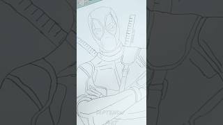 Creative Deadpool Art in 10 Sec 💥 deadpool creative art shorts sketchable [upl. by Aonehc]