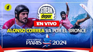 ALONSO CORREA QUEDÓ EN 4TO LUGAR EN SURF DE PARÍS 2024 TRANSMISIÓN Y COMENTARIOS  Olimpiadas [upl. by Eniarda]