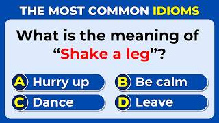 English Idioms Quiz  Can You Score 5050 challenge 06 [upl. by Nelle]