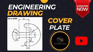 How To Draw a Cover Plate  Engineering Drawing Guide  Muhammad Kamran [upl. by Benia]