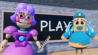 MISS ANTITRONS vs POLICE BARRY in BARRYS PRISON RUN  New Scary Obby  Full Walkthrough Gameplay [upl. by Hartzke]