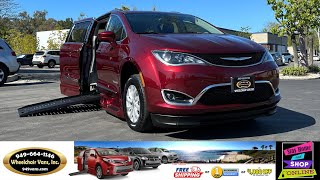 For Sale 2018 Chrysler Pacifica Touring L BraunAbility Power ONE TOUCH Fold Out Ramp Wheelchair Van [upl. by Eliades]