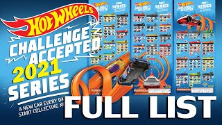 Hot Wheels 2021 Mainline Poster Full List Wave 13 [upl. by Ladew731]