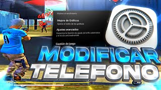 Aprende a COMO MODIFICAR y CONFIGURAR TU TELÉFONO para Free Fire ⚙️ [upl. by Amahs287]