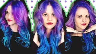 How To Purple to Teal Hair Color Melt  Arctic Fox Hair Color [upl. by Ilonka]