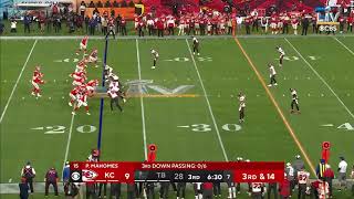 Antoine Winfield Jr Intercepts Patrick Mahomes  Super Bowl LV [upl. by Nilson]