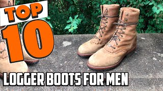 Best Logger Boots For Men In 2024  Top 10 Logger Boots For Mens Review [upl. by Tirreg237]