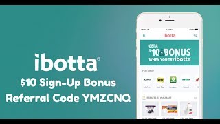 Ibotta Referral Code YMZCNQ Gives You a 10 SignUp Bonus [upl. by Ratha]