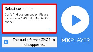 1490 ARMv8 NEON Codec  EAC3 audio not supported Mx Player  custom codec 1490 arm v8 neon [upl. by Nollek769]