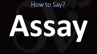 How to Pronounce Assay CORRECTLY [upl. by Bambie]