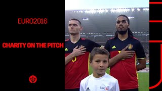 REDDEVILS  EURO2016  Children of different charity causes lead our boys out to the pitch [upl. by Glendon]