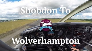 PA28 Shobdon  Wolverhampton Halfpenny Green VFR  ATC Audio [upl. by Esilehc429]