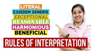 Rules of Interpretation  Interpretation of Statutes in Hindi [upl. by Asilana252]