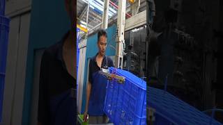 Mass production of plastic products Plastic crates manufacturing process in Vietnam [upl. by Chelton]