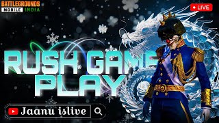 👉🏻 RUSH GAME PLAY ✔️  JAANU ISLIVE 🎮  bgmibgmigameplaytrendingviralshrotsyoutubeshorts [upl. by Enetsuj202]