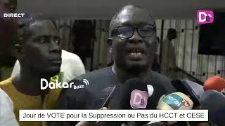 L’Assemblée rejette le projet de loi portant suppression du HCCT et du CESE Reaction de Ayib Daffé [upl. by Noble502]