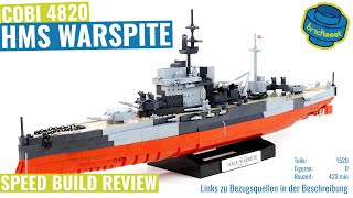 COBI 4820 HMS Warspite  Speed Build Review [upl. by Wollis]