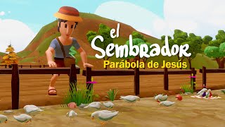 El Sembrador Parábola de Jesús 🌾 BIBTOONS  Historias Bíblicas Animadas [upl. by Abernon640]