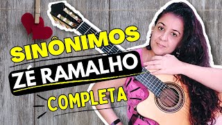 🎵Como TOCAR a MÚSICA SINÔNIMOS  Só 4 ACORDES😲  Zé Ramalho [upl. by Rialc]