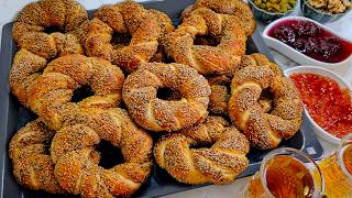 Your New Favorite Bread Turkish Simit سمیت ترکی نانی که به آن معتاد خواهید شد [upl. by Tevis]