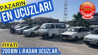 PAZARIN EN UCUZLARI ADANA OTO PAZARINDA 200000 TLden UCUZA SAHİBİNDEN SATILIK ARABALAR [upl. by Aicilegna]