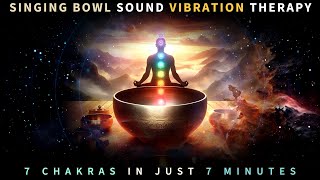 All 7 Chakra Activation Try 7 Minutes Tibetan Singing Bowl Sound Vibration Therapy [upl. by Florio]