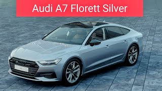 Audi A7 Florett Silver 2023 Exterior and Interior Amazing brown interior [upl. by Anelys]