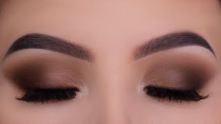 Classic Everyday Brown Eye Makeup Tutorial [upl. by Aihcila]