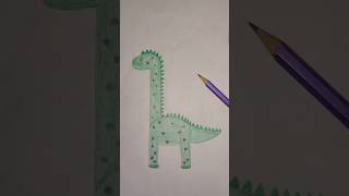 h is for Herbivore Drawing a Dinosaur with the Letter h shorts videoviral [upl. by Inglebert]