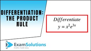 Differentiation  The Product Rule  ExamSolutions Maths Revision [upl. by Emawk181]