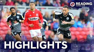 2minute review  Middlesbrough 21 Reading  27th April 2019  Sky Bet Championship [upl. by Gwyn]