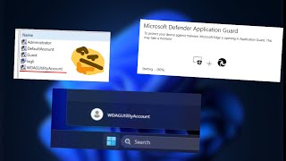 Interesting Windows things  WDAGUtilityAccount [upl. by Jutta]